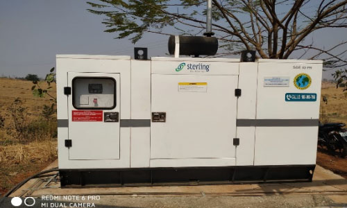 ディーゼル発電機を設置1