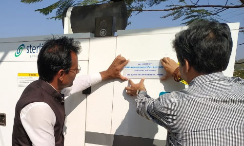 ディーゼル発電機を設置2