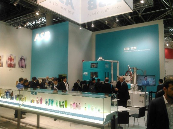 ASB-12M molding demonstration and sample bottles