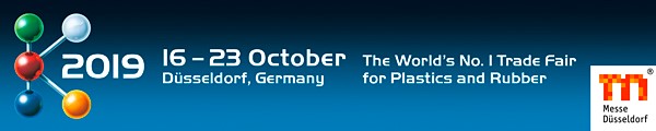 K 2019 16-23 October Düsseldorf, Germany The World's No. I Trade fair for Plastics and Rubber